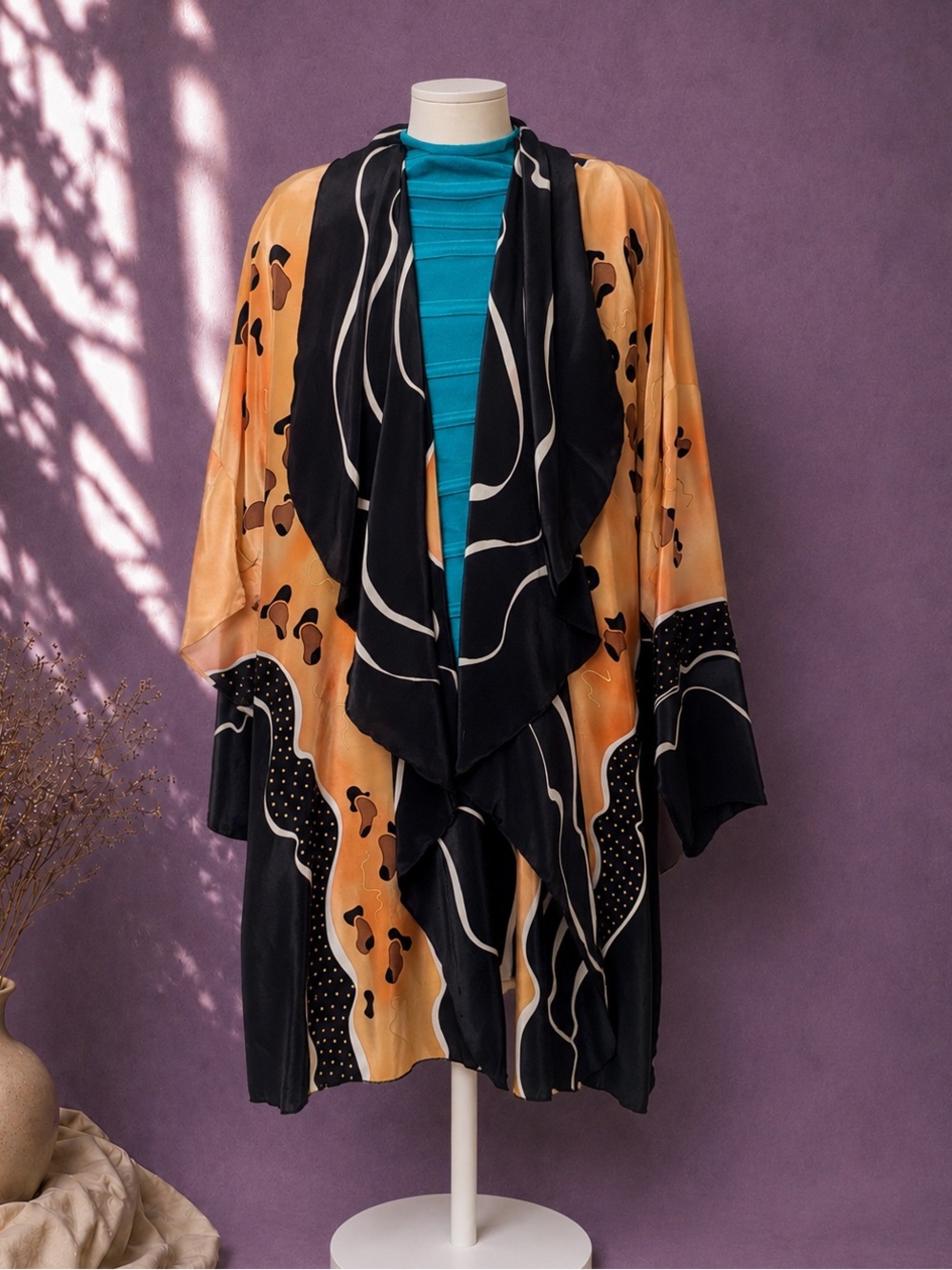 Louise blumberg abstract waterfall jacket